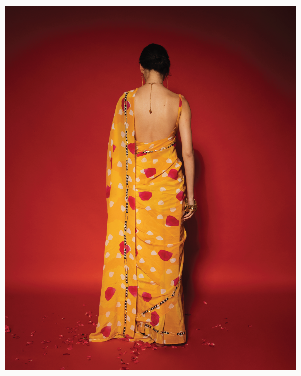 Manjal Saree