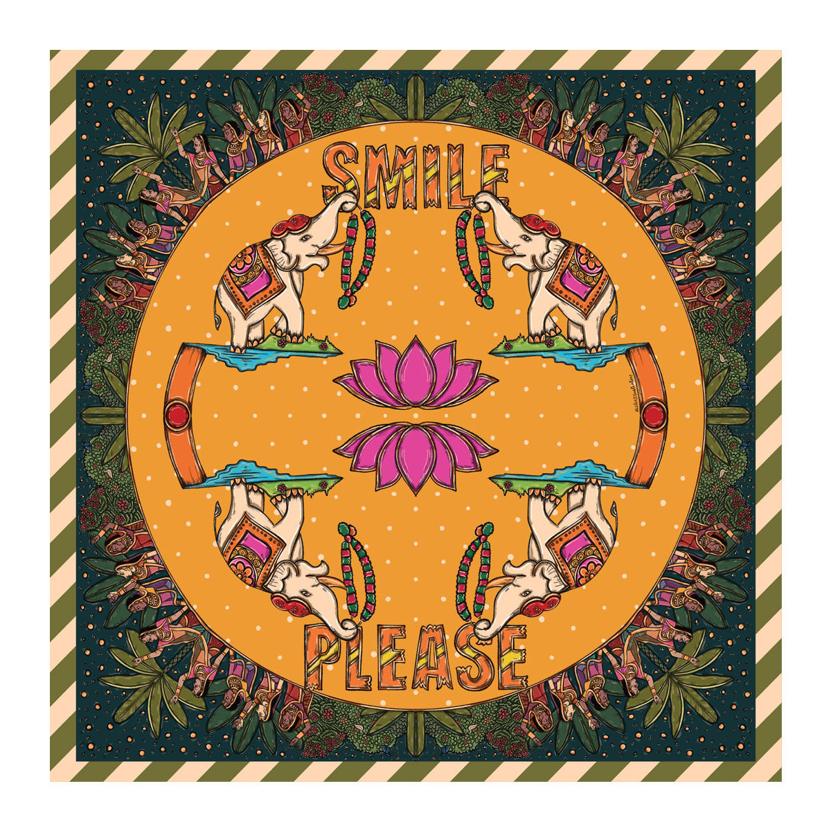 Smile Please 48in x 48in Scarf