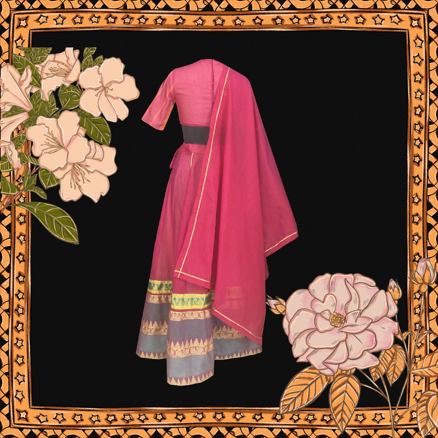 Gorgu Red Lehenga