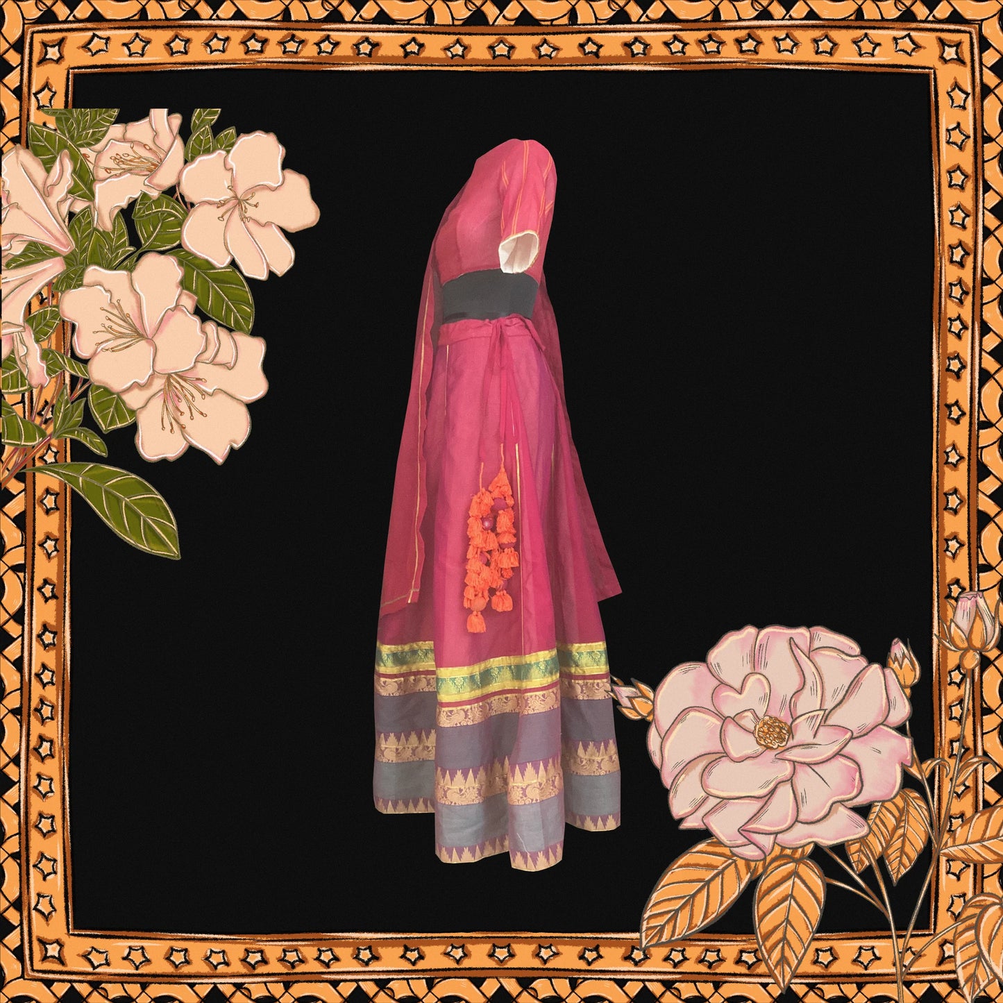 Gorgu Red Lehenga