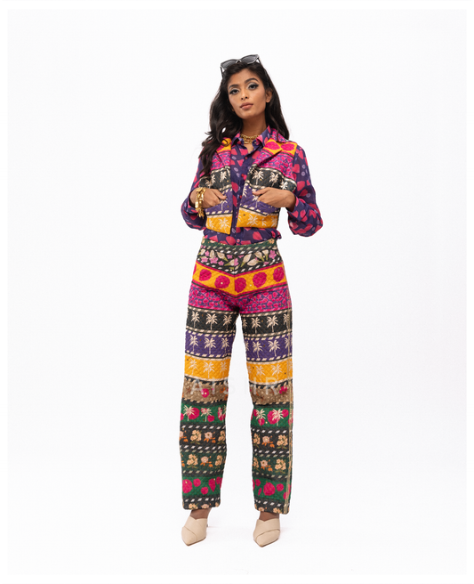 Ooty Roja Shirt with Power Quilted Pants and Power Quilted Vest Set