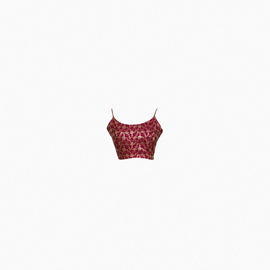 Rosa Brocade Top