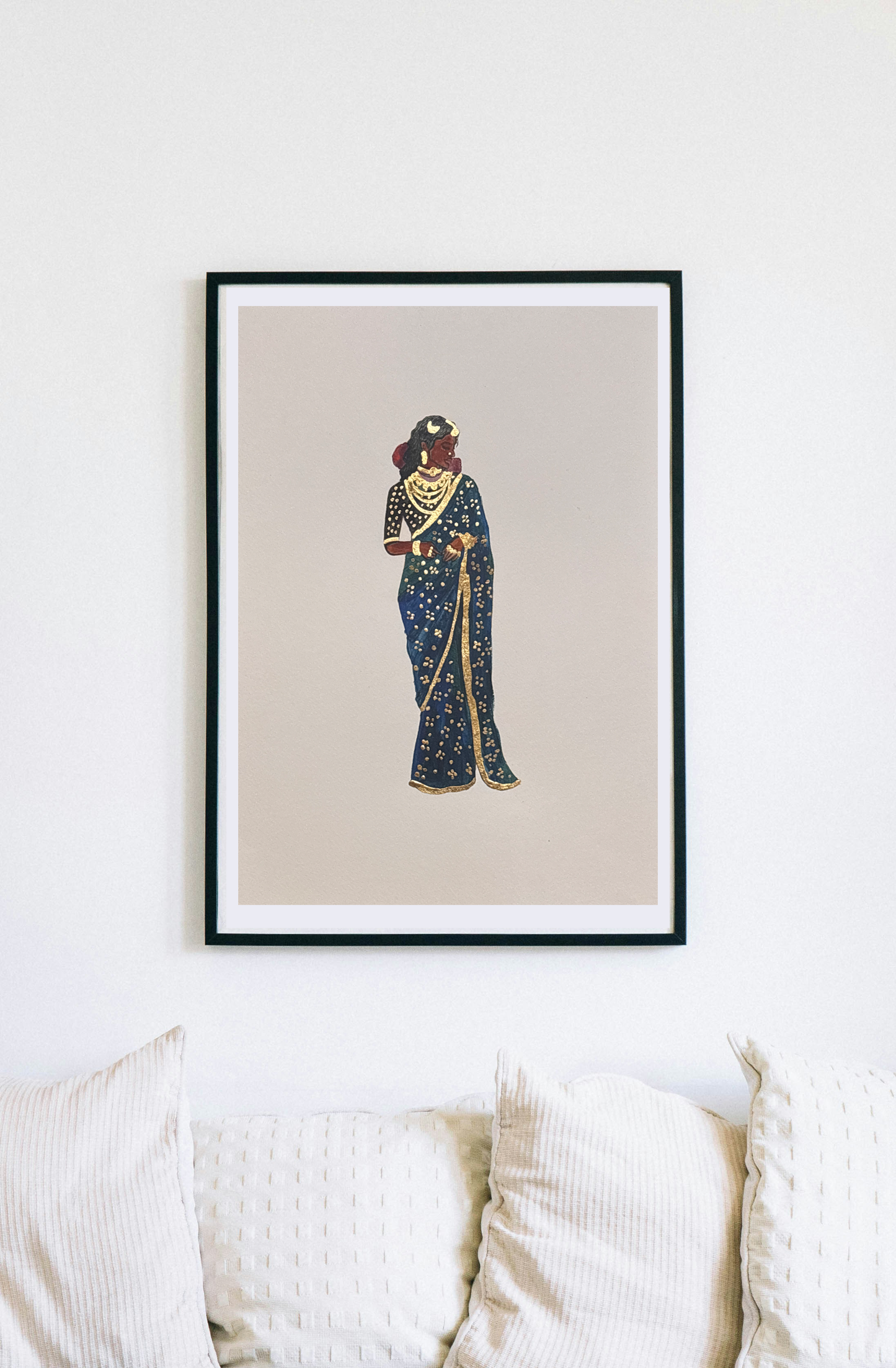 Lady in saree 4 - A3 original
