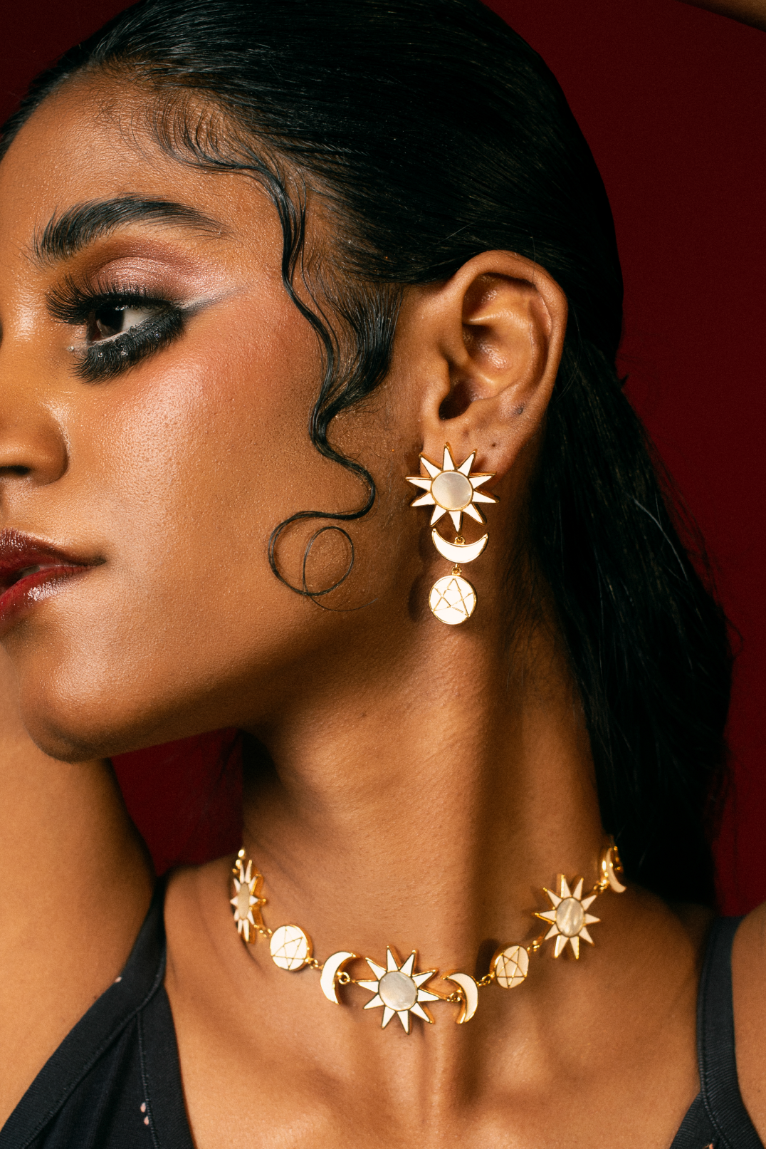 Sun Moon Money Earrings