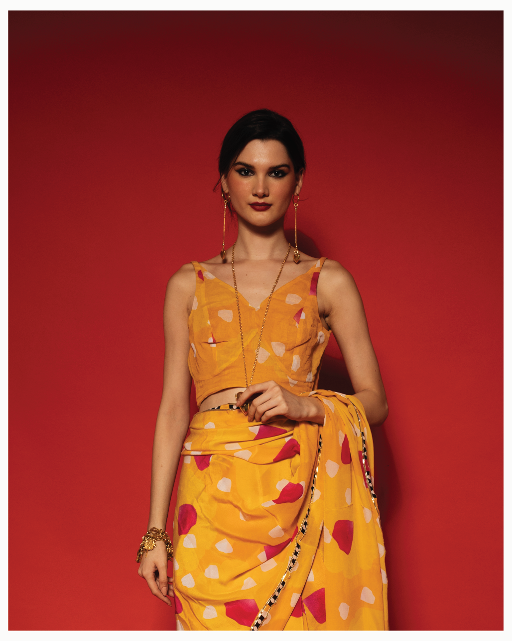 Manjal Blouse Top