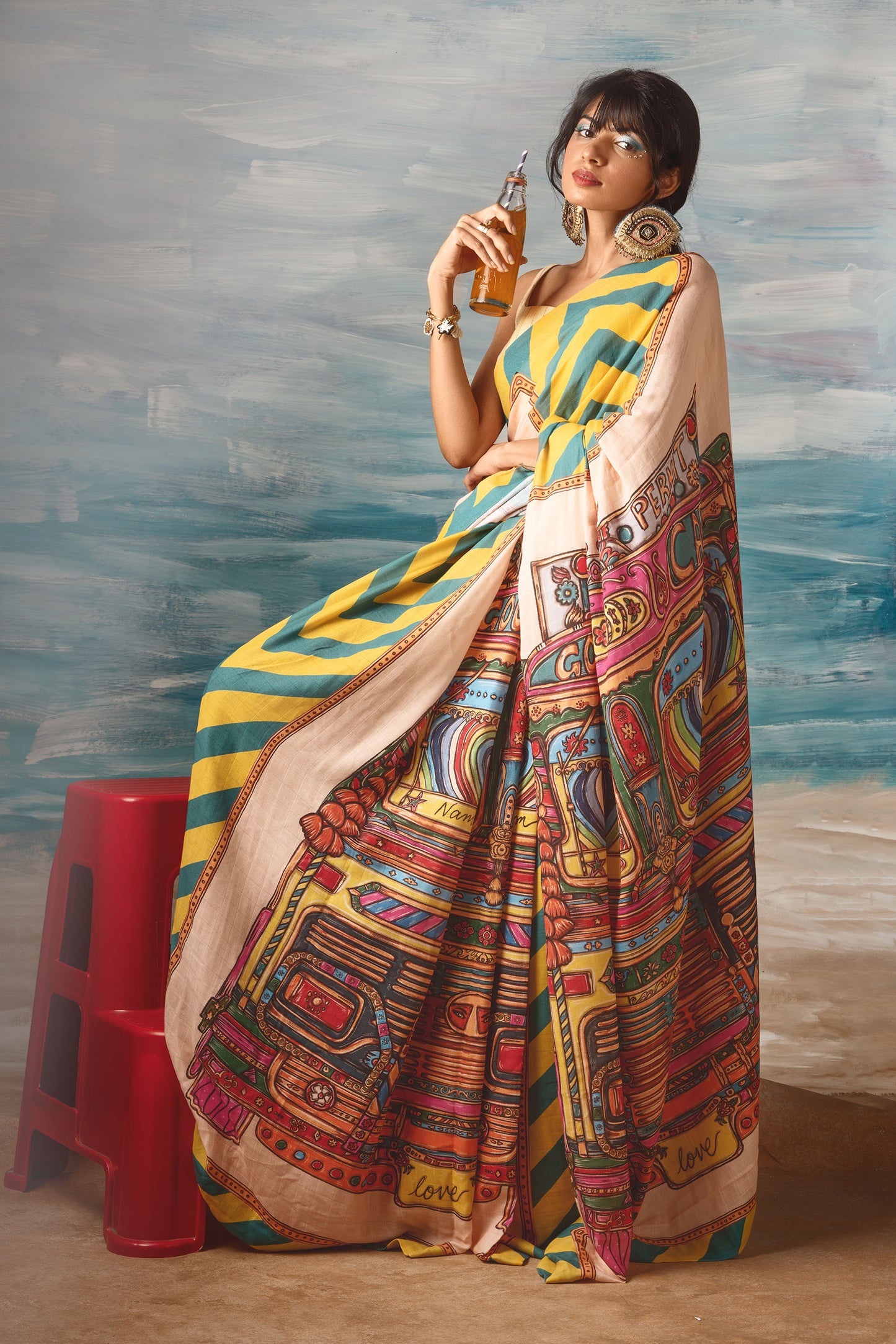 Goods Carrier Saree