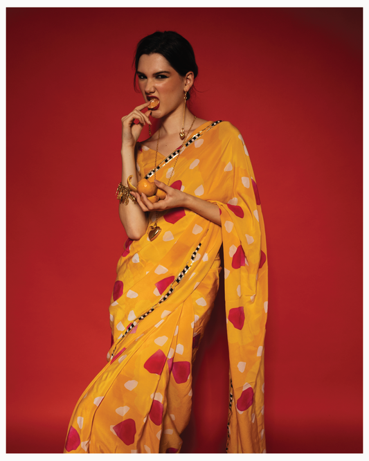 Manjal Saree