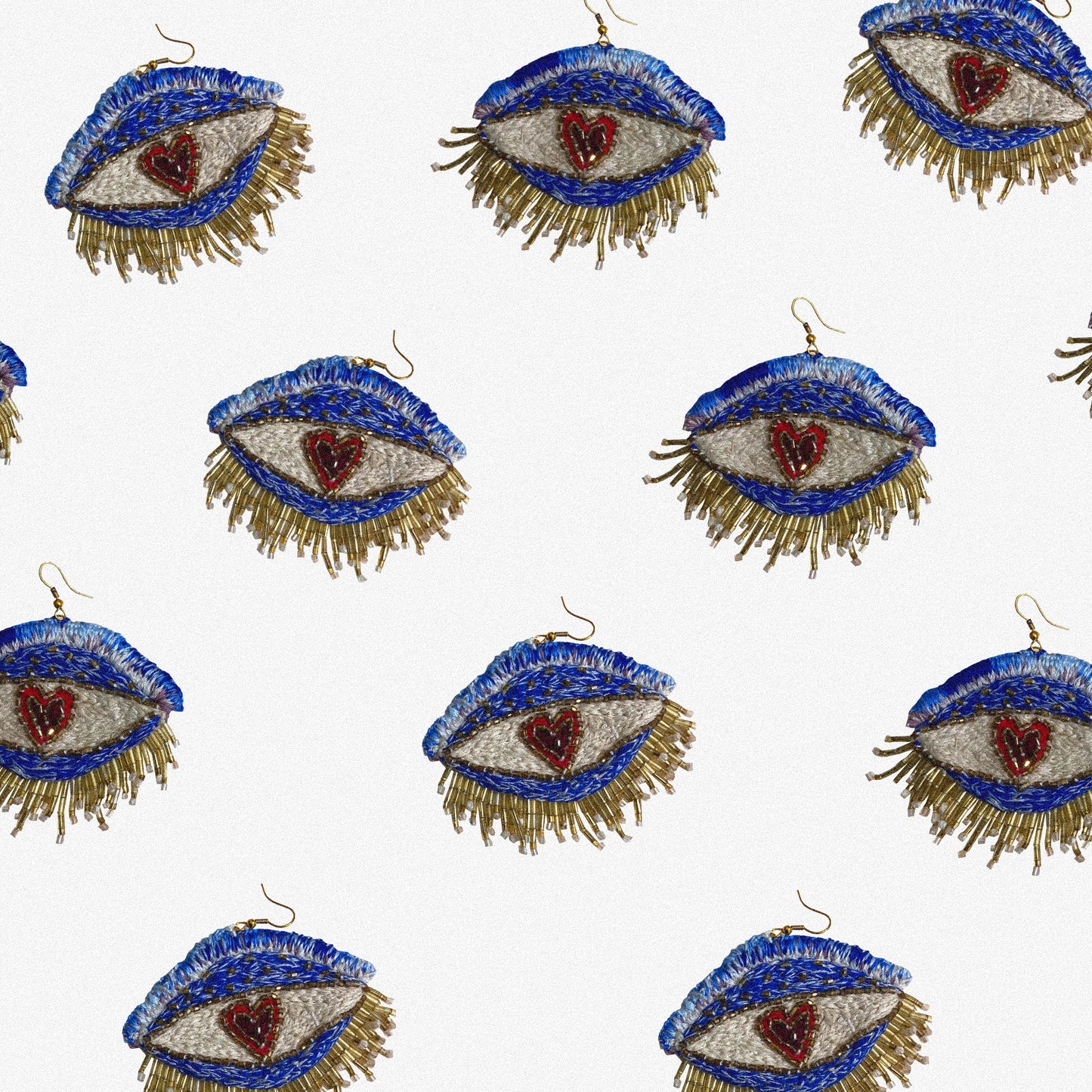 Big Blue Eye Earrings