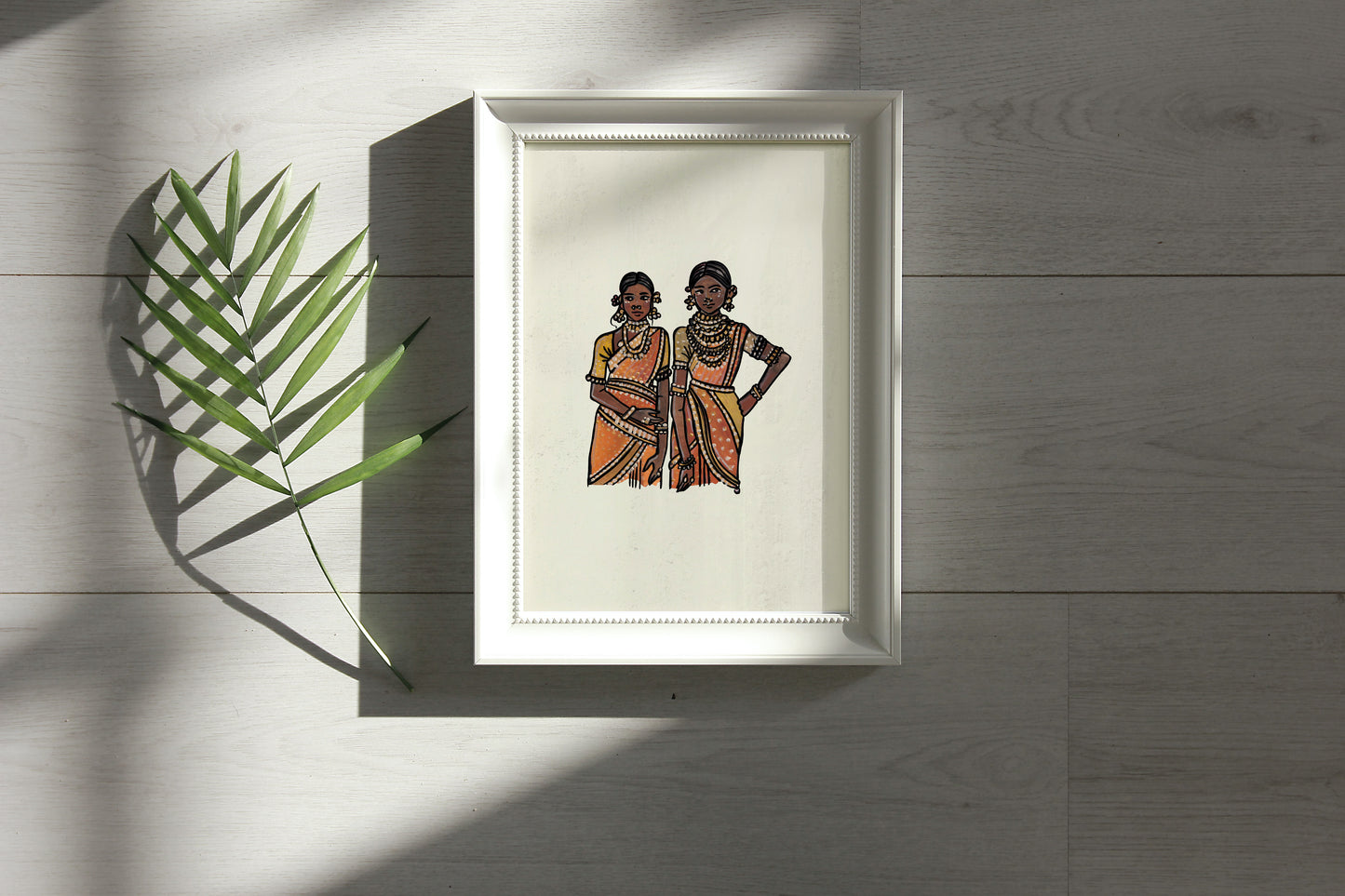 India in Saree Artwork by Aishr - Print 8