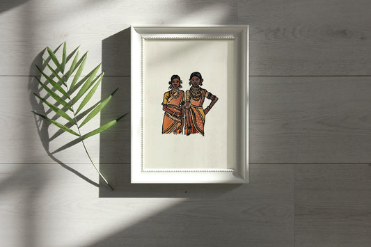 India in Saree Artwork by Aishr - Print 8