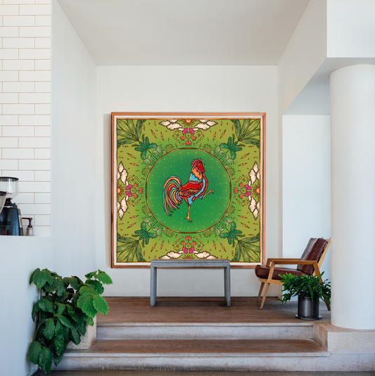 Year of the Rooster 4ft x 4ft